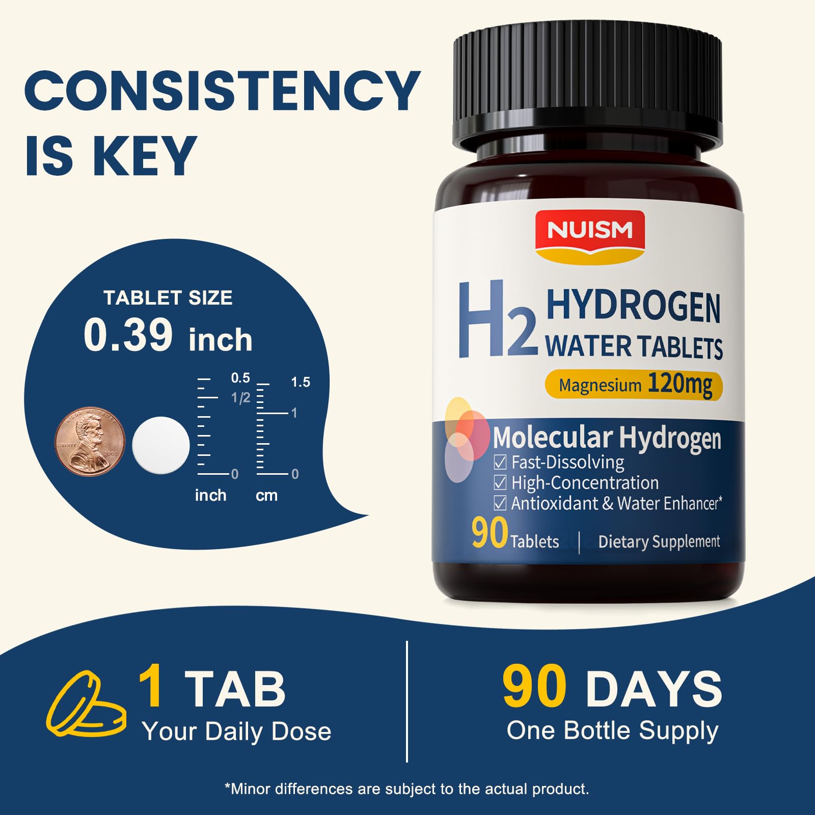 NUISM Magnesium Hydrogen Water Tablets in a lifestyle scene
