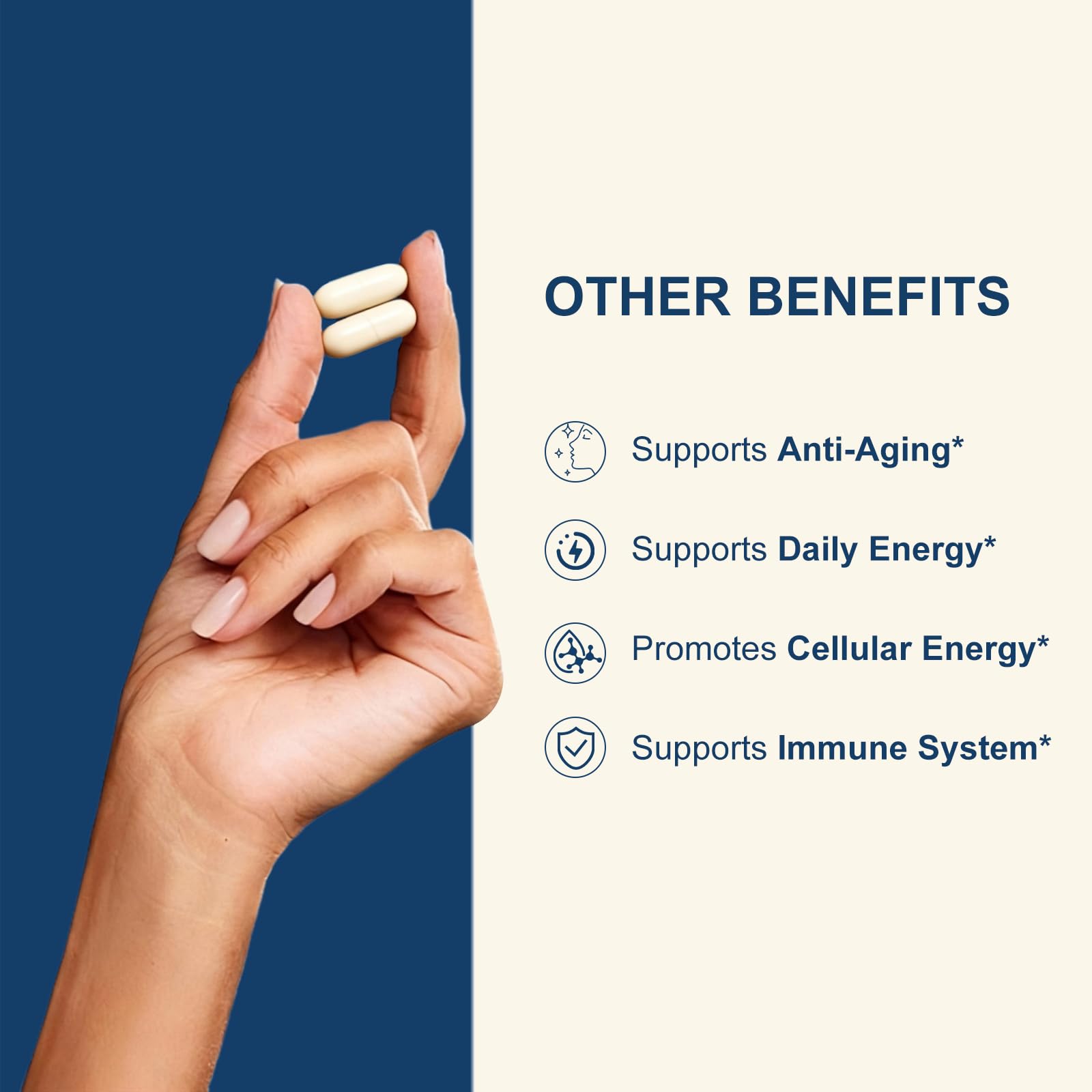 NUISM Resveratrol NAD+ Support Supplement dosage information