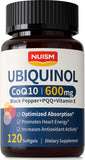 NUISM Ubiquinol CoQ10 supplement front view with packaging