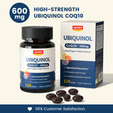 NUISM Ubiquinol CoQ10 supplement with olive oil and sunflower lecithin
