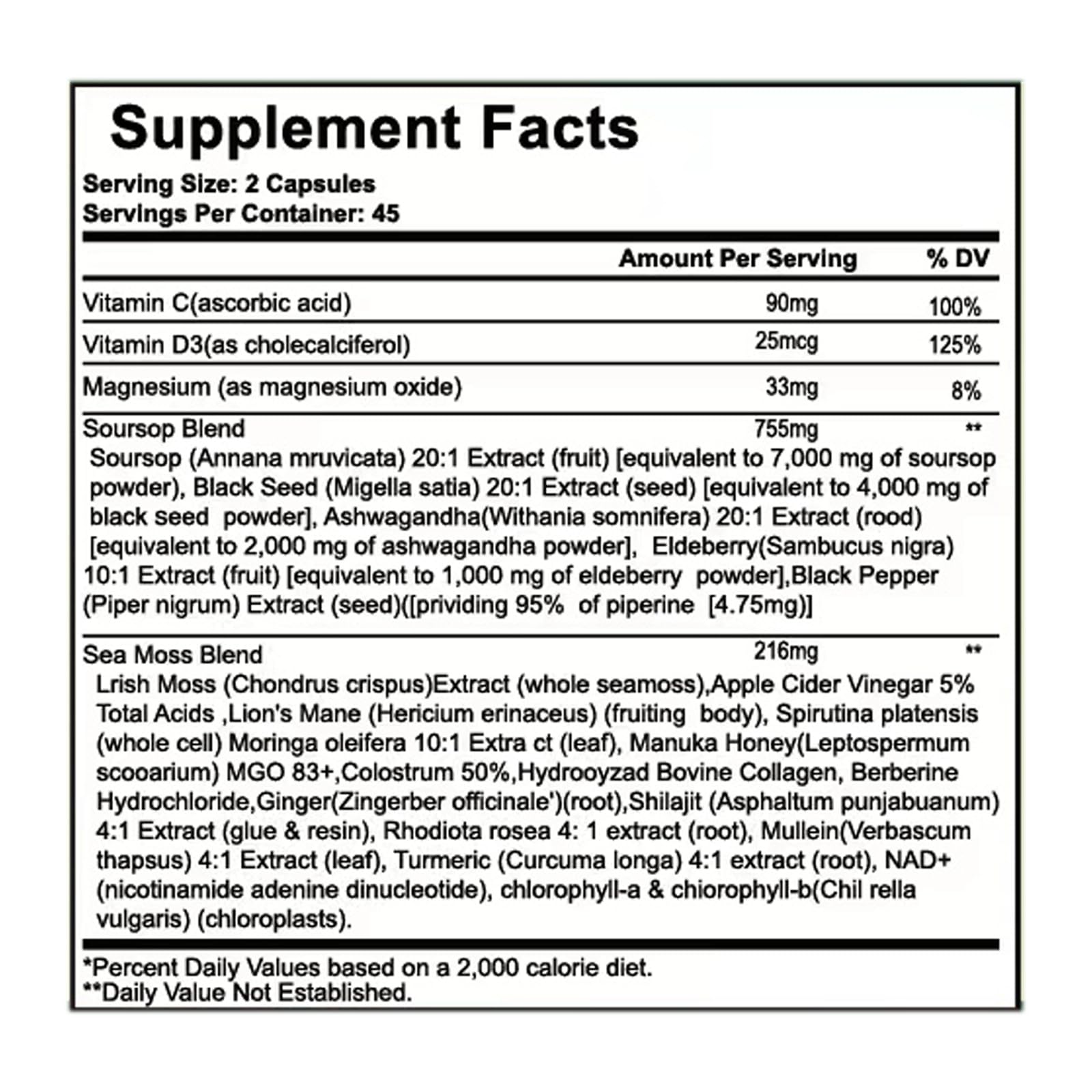 Nukupuns 24-in-1 supplement capsule bottle side view