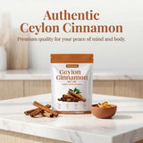 Nukupuns Ceylon Cinnamon SoftGels on a wooden table