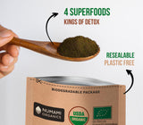 Numami Smoothie Mix 181g being mixed in a blender