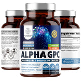 Number One Nutrition Alpha GPC Choline 600mg supplement bottle front view