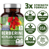 Number One Nutrition Berberine HCl Supplement 1200mg with measuring spoon