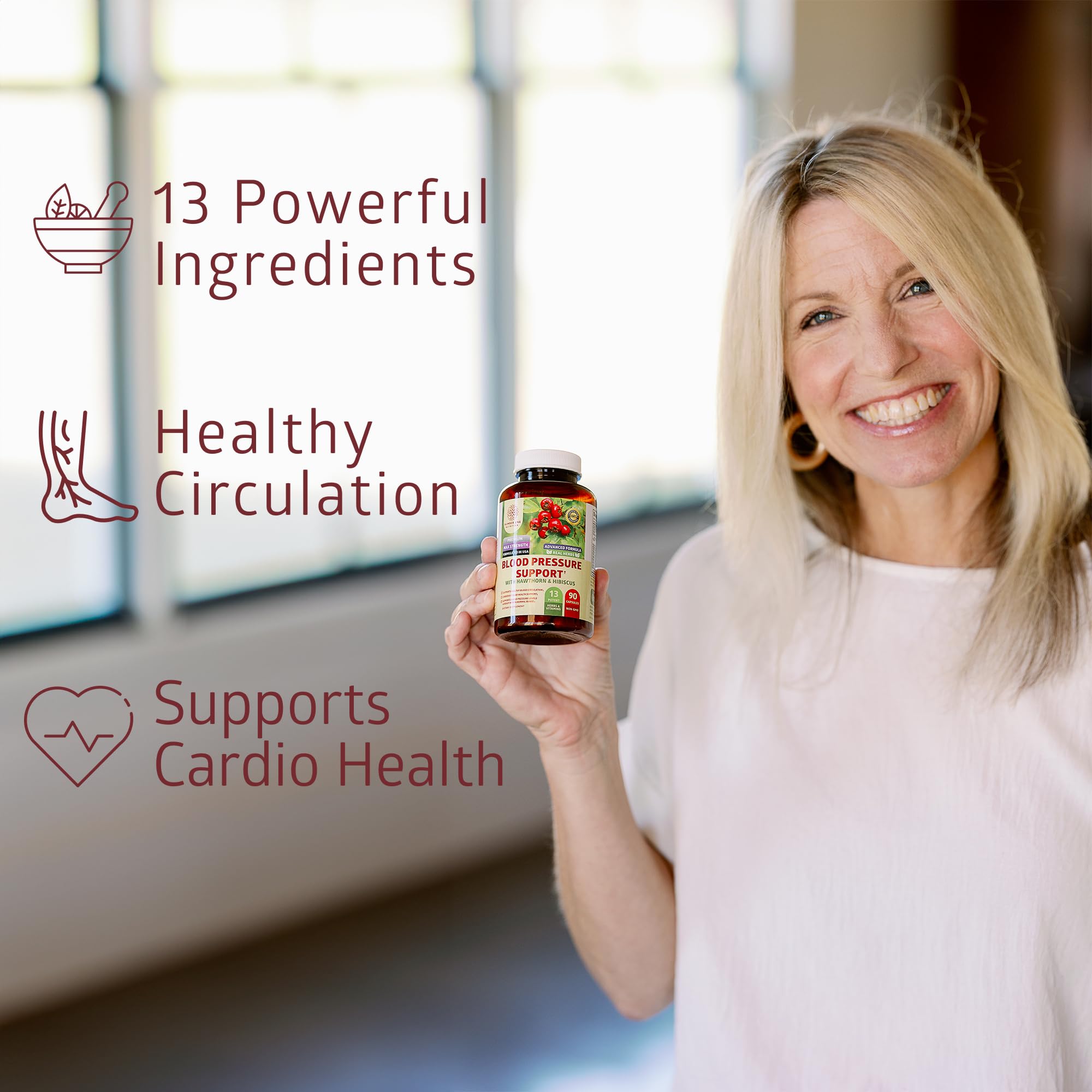 Number One Nutrition Blood Pressure Support Supplement capsules