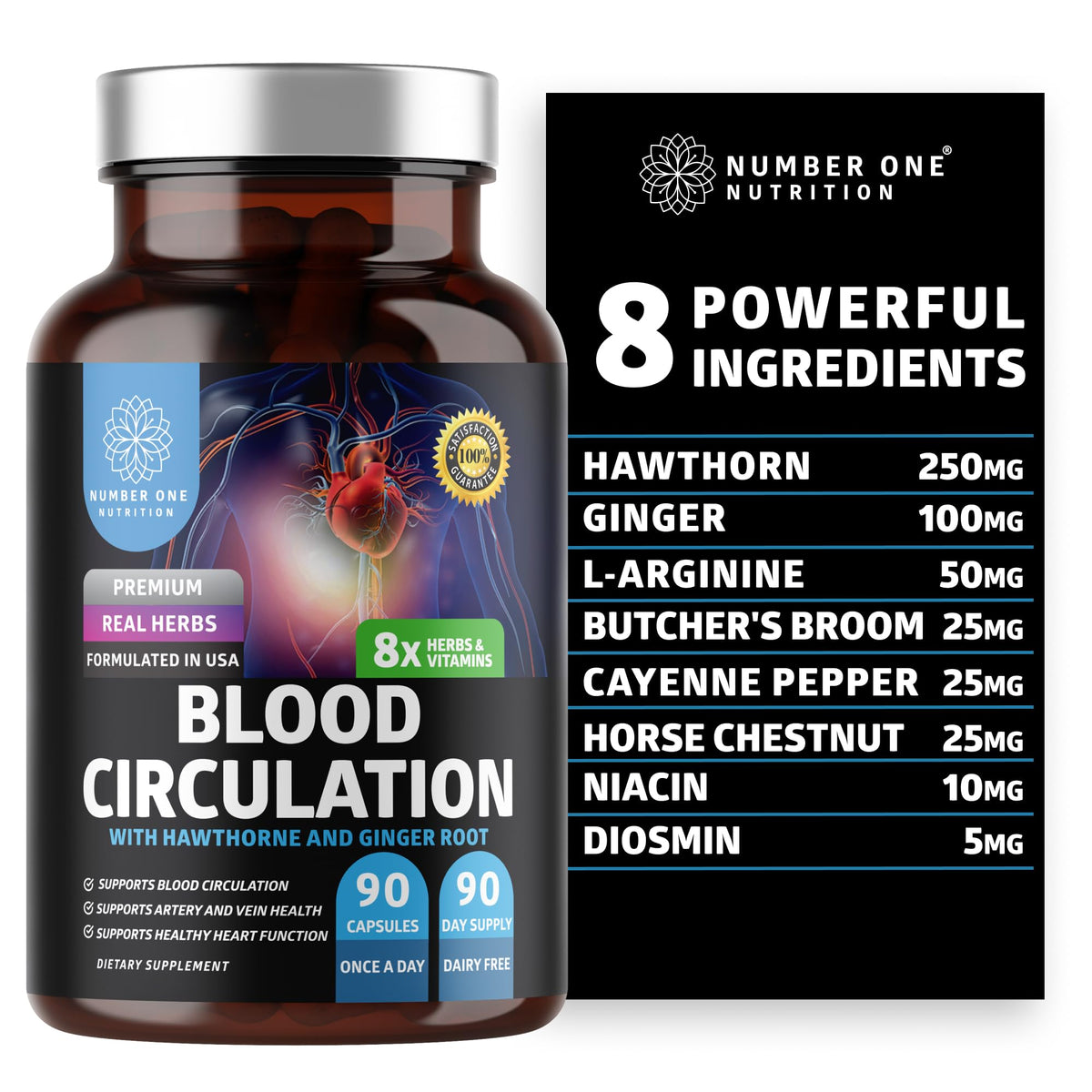 Number One Nutrition Blood Supplement bottle front view