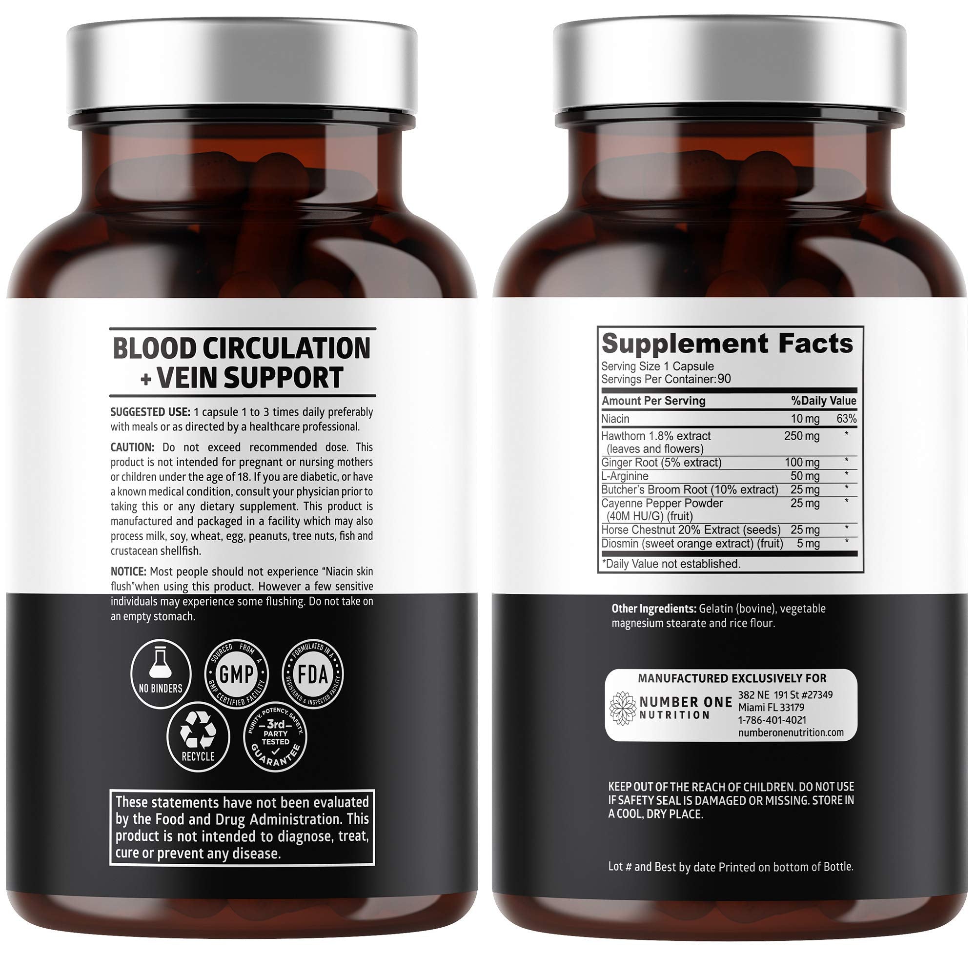 Number One Nutrition Blood Supplement capsules close-up