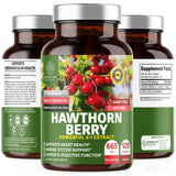 Number One Nutrition Hawthorn Berry Capsules 500mg front view