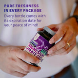 Number One Nutrition Magnesium Citrate capsules on a wooden table