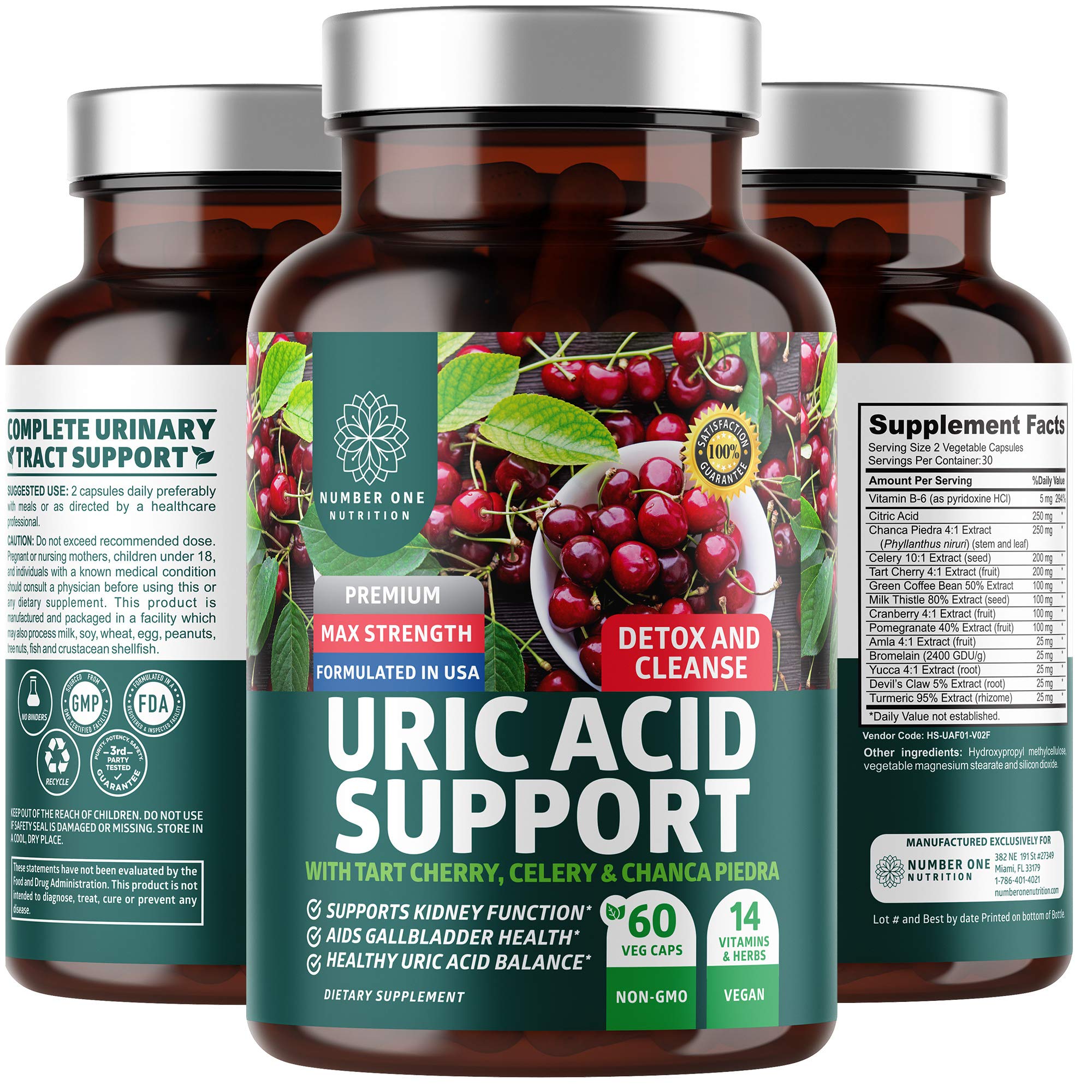 Number One Nutrition Milk Thistle Supplement front view with capsules