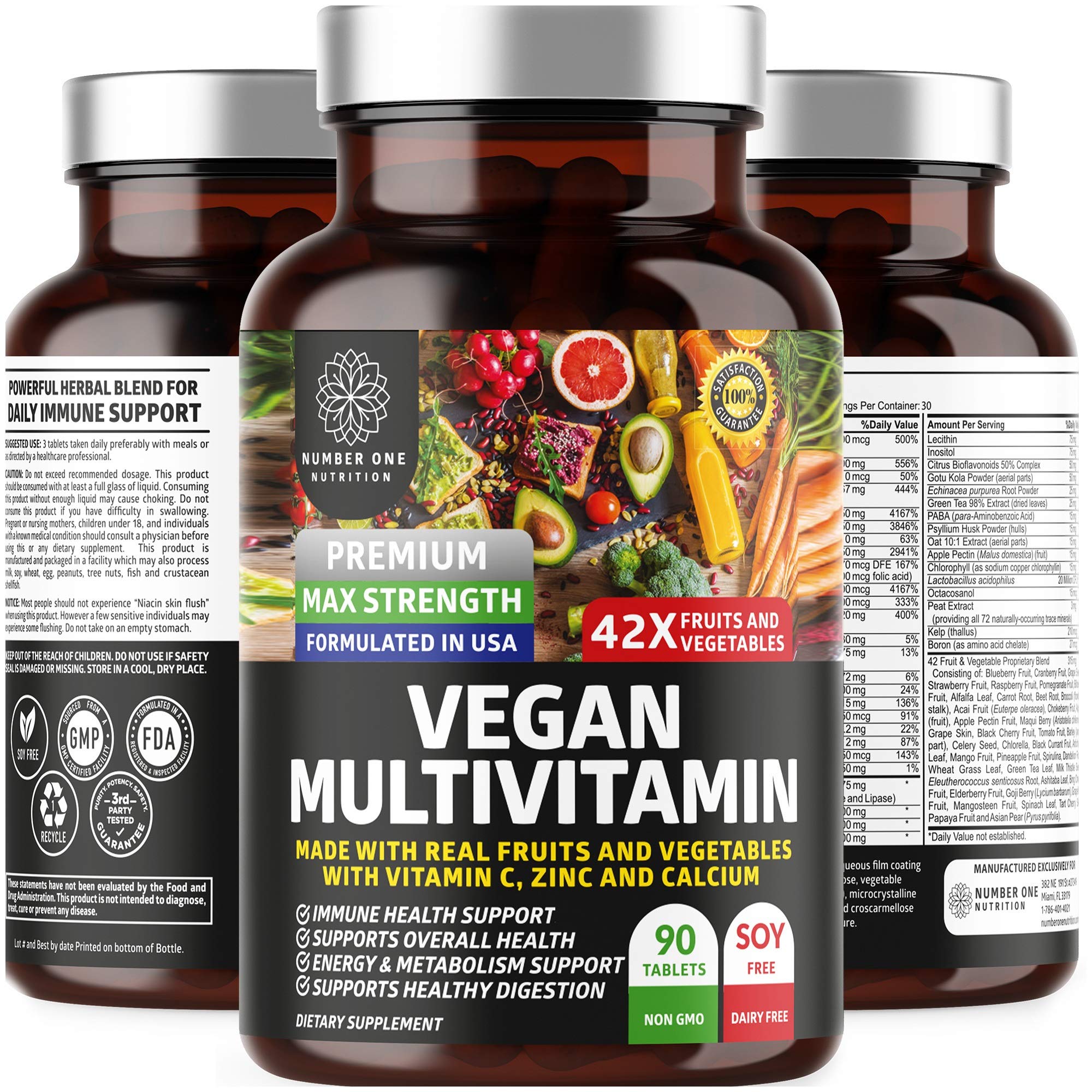 Number One Nutrition Multivitamins for Men and Women front view