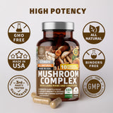 Number One Nutrition Mushroom Blend Capsules close-up