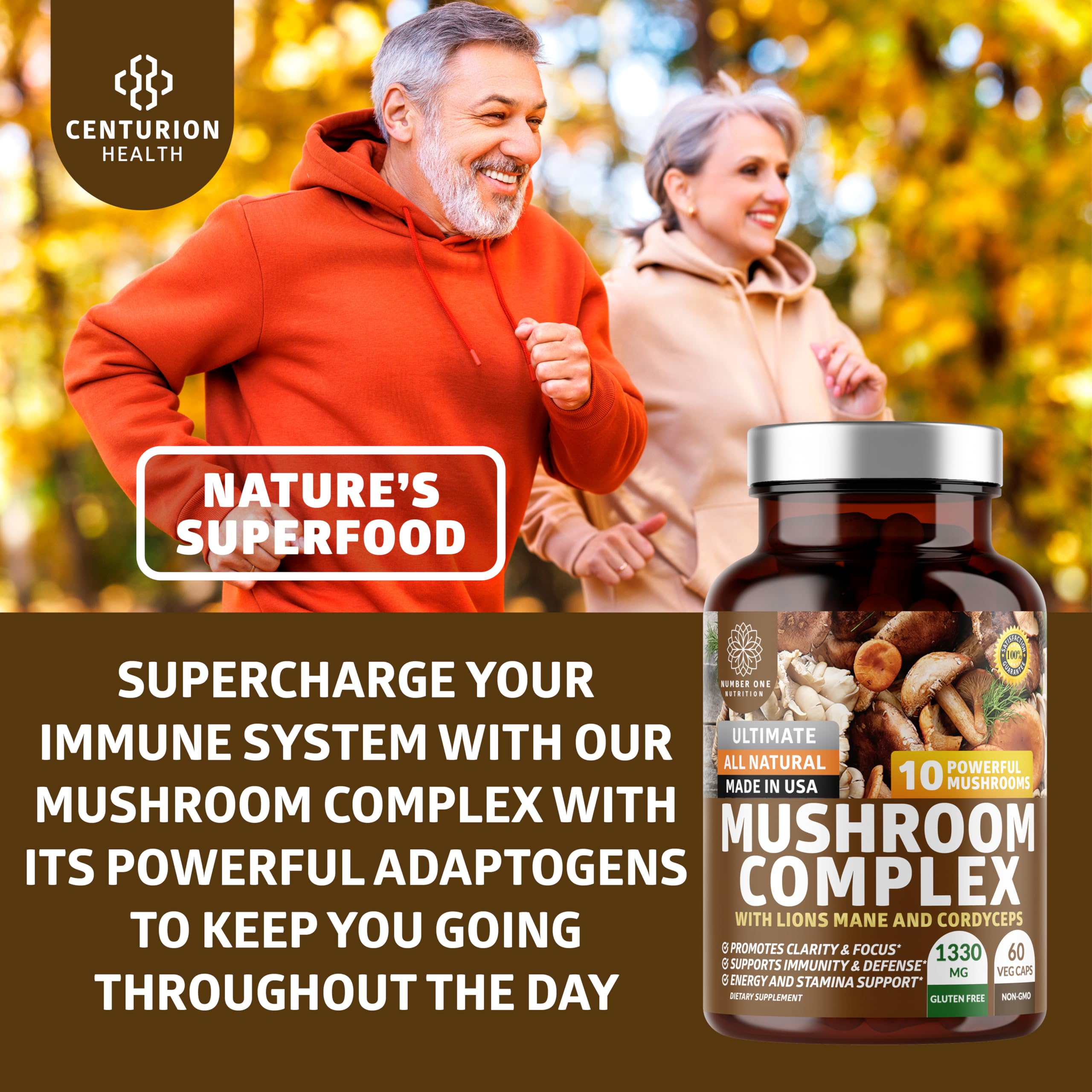 Number One Nutrition Mushroom Blend Capsules ingredients list
