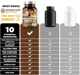 Number One Nutrition Mushroom Blend Capsules opened bottle
