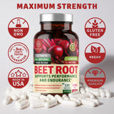 Number One Nutrition Organic Beet Root Capsules with fresh beets