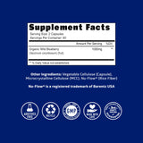 Number One Nutrition Organic Wild Blueberry Extract nutrition label