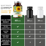 Number One Nutrition Phosphatidylserine Capsules on wooden table