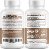Number One Nutrition Psyllium Husk Capsules 1450mg bottle side view
