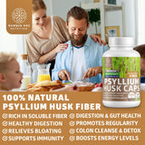 Number One Nutrition Psyllium Husk Capsules 1450mg serving size