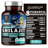 Number One Nutrition Shilajit Complex Capsules front view