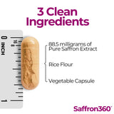 Numi Naturals Saffron360 Capsules showing the veggie capsule