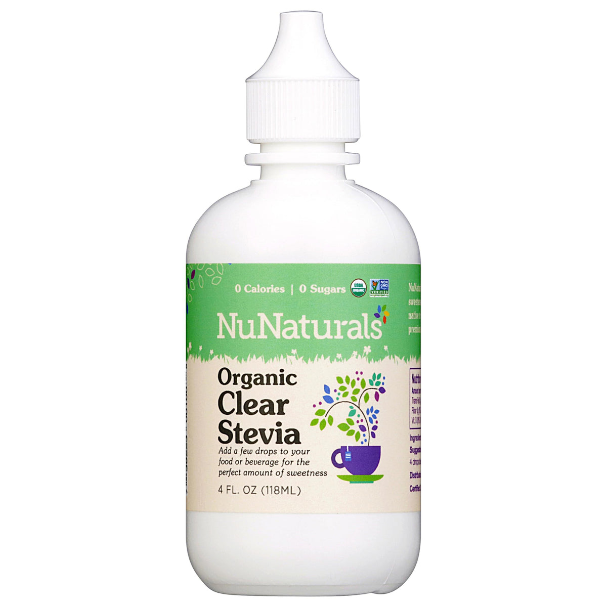 Nunaturals Stevia Liquid Sweetener 142g front view