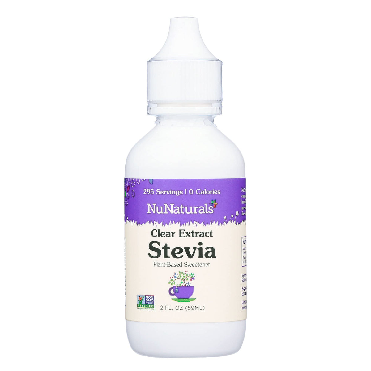 Nunaturals Stevia Liquid Sweetener 68g front view
