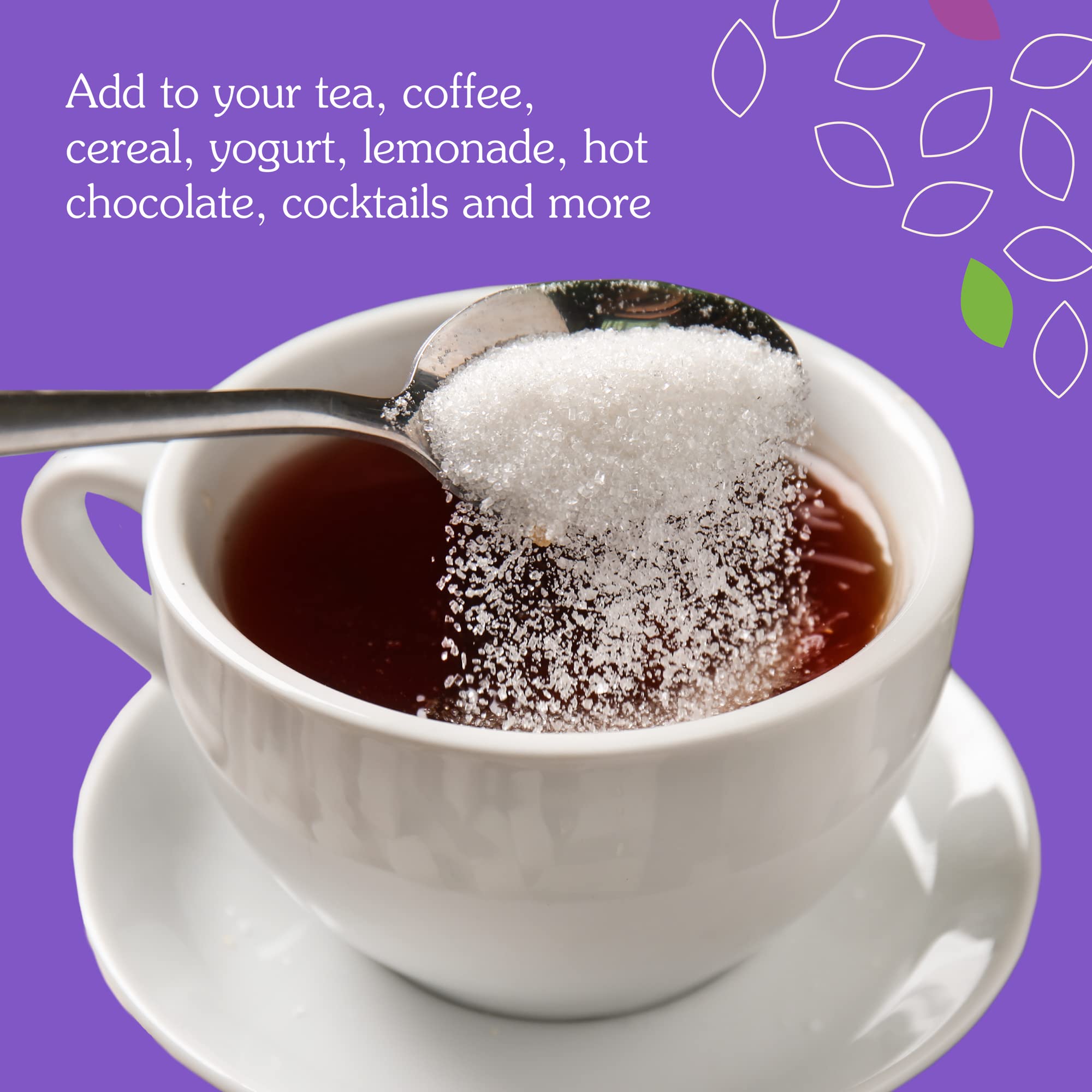 Nunaturals White Stevia Powder 431g in a spoon