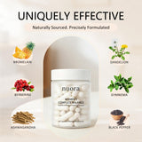 nuora a daily routine Capsules bottle with a measuring spoon