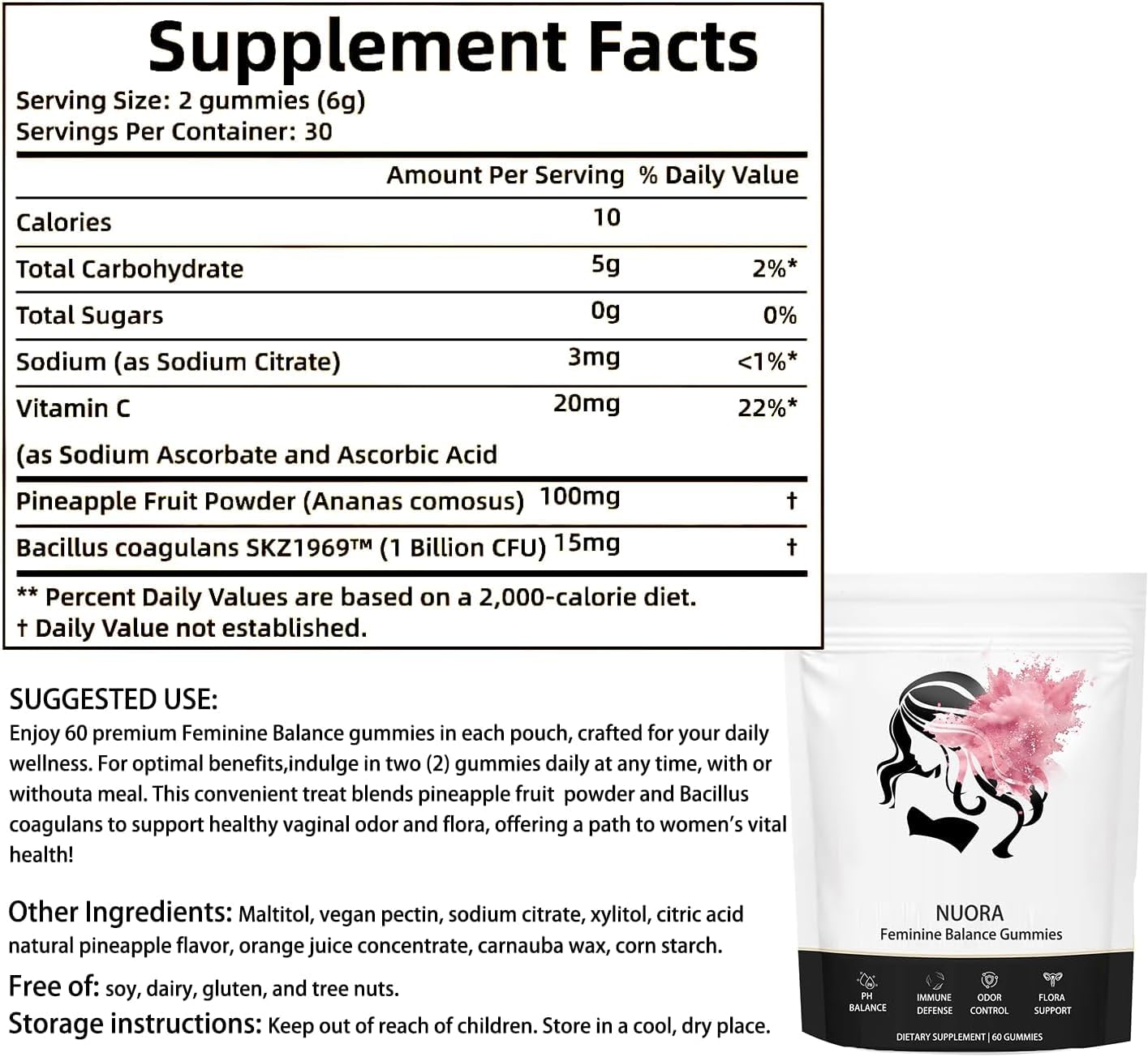 nuora Blended Vitamin & Mineral Gummies close-up