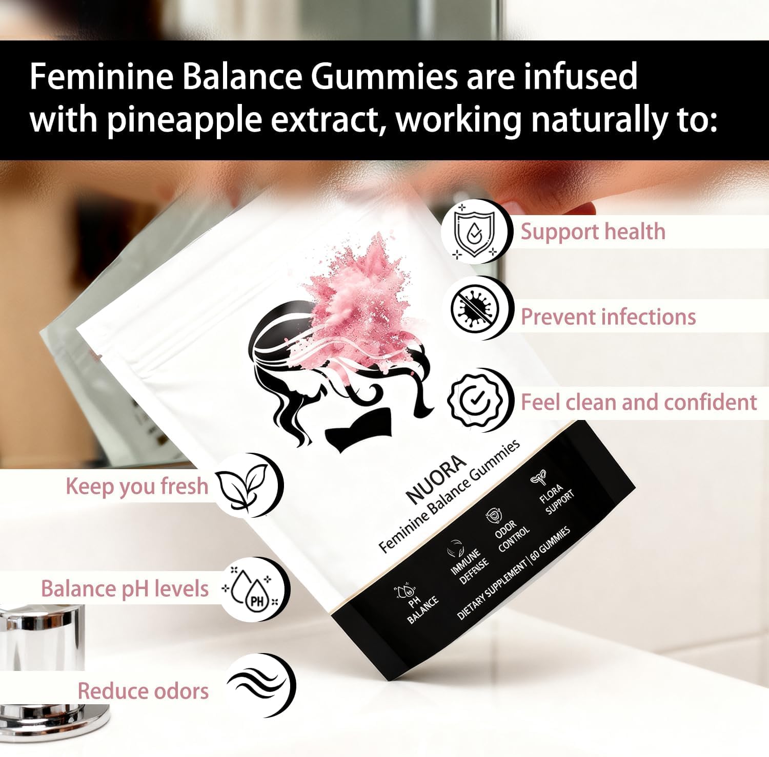 nuora Blended Vitamin & Mineral Gummies packaging
