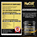 NUQIIT Ashwagandha Complex bottle with cap
