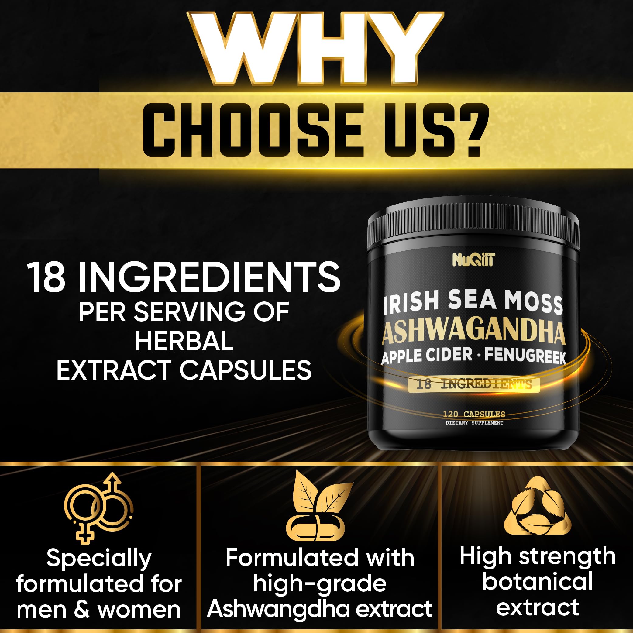NUQIIT Ashwagandha Complex ingredients list