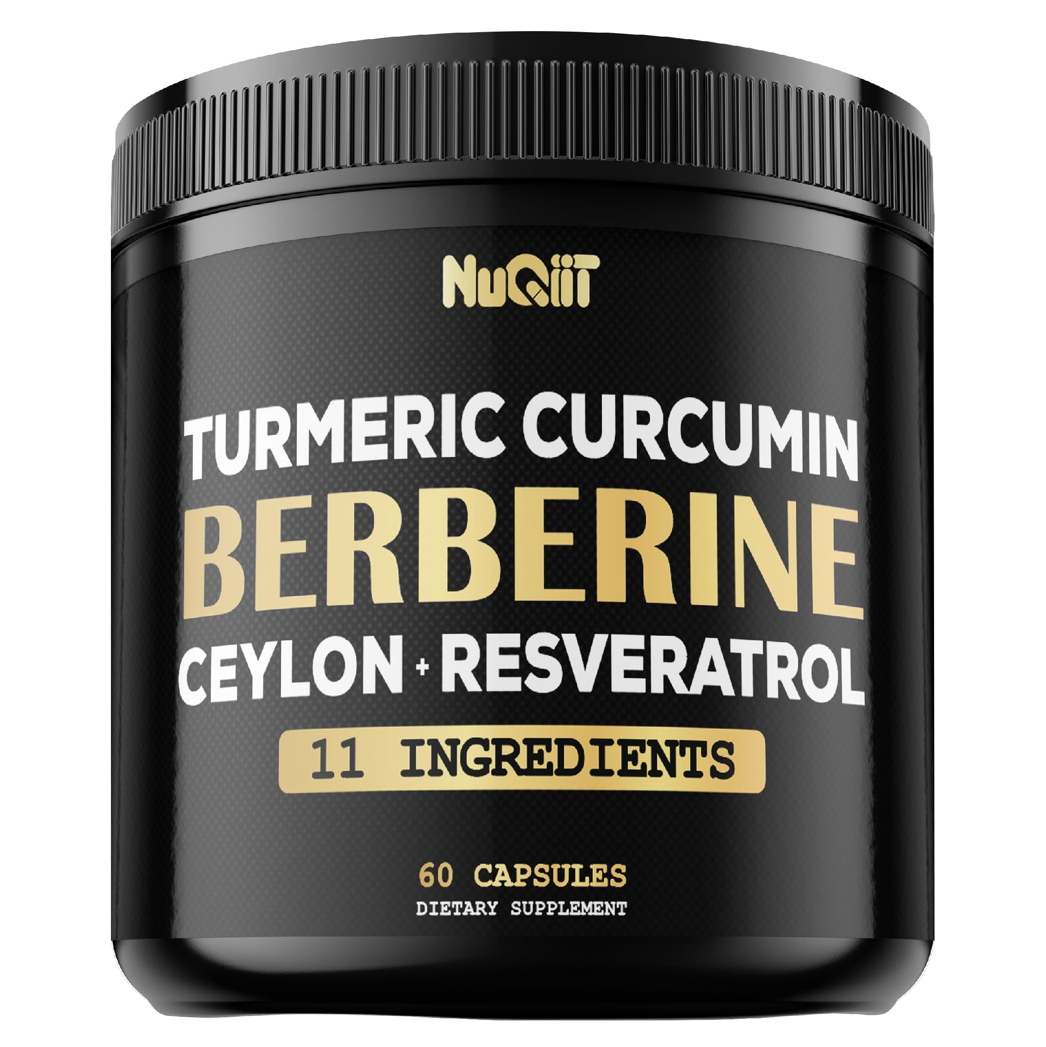 NUQIIT Berberine HCl Supplement 60 capsules front view