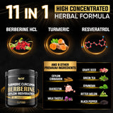 NUQIIT Berberine HCl Supplement bottle side view