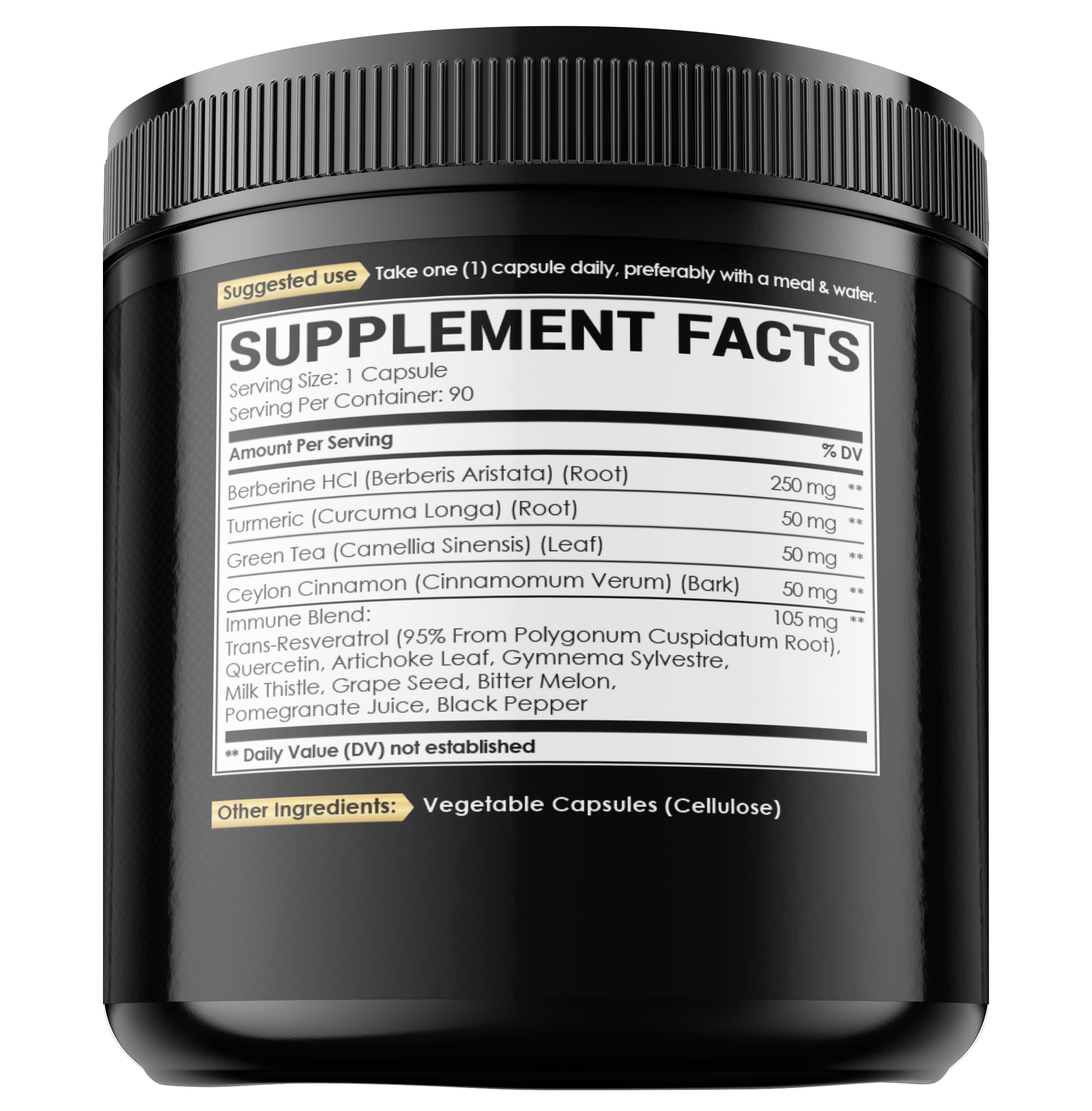 NUQIIT Berberine HCl Supplement on a wooden table