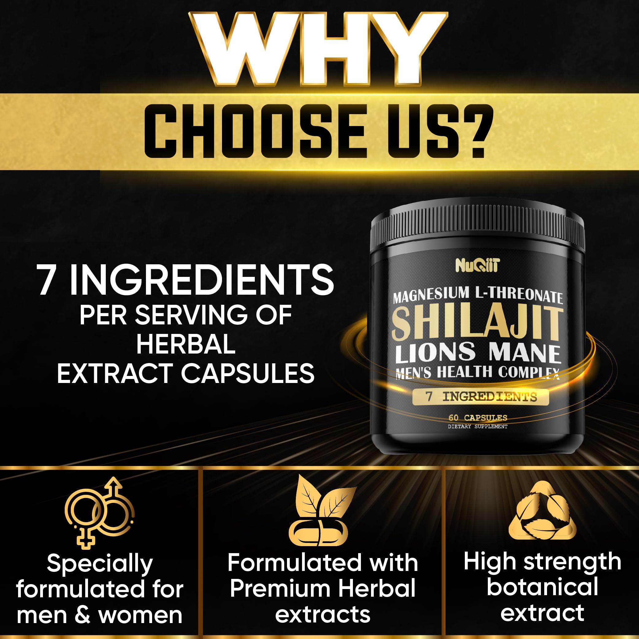 NUQIIT Blended Vitamin & Mineral Supplement bottle with dosage instructions