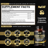 NUQIIT Cayenne Supplement bottle with a measuring spoon