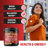 NUQIIT Cortisol Shield Supplement bottle side view