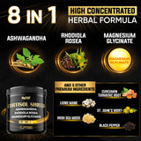 NUQIIT Cortisol Supplement 500mg bottle side view