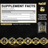 NUQIIT Gaba L-Theanine Supplement 90 capsules back view