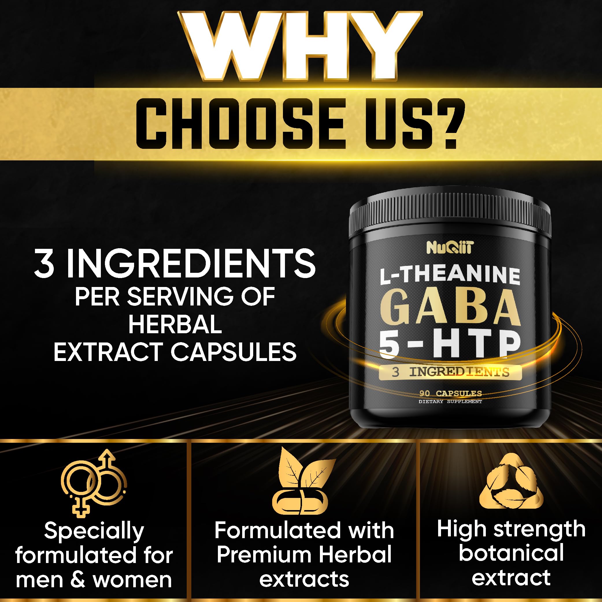 NUQIIT Gaba L-Theanine Supplement ingredients list