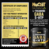 NUQIIT Gaba L-Theanine Supplement packaging details