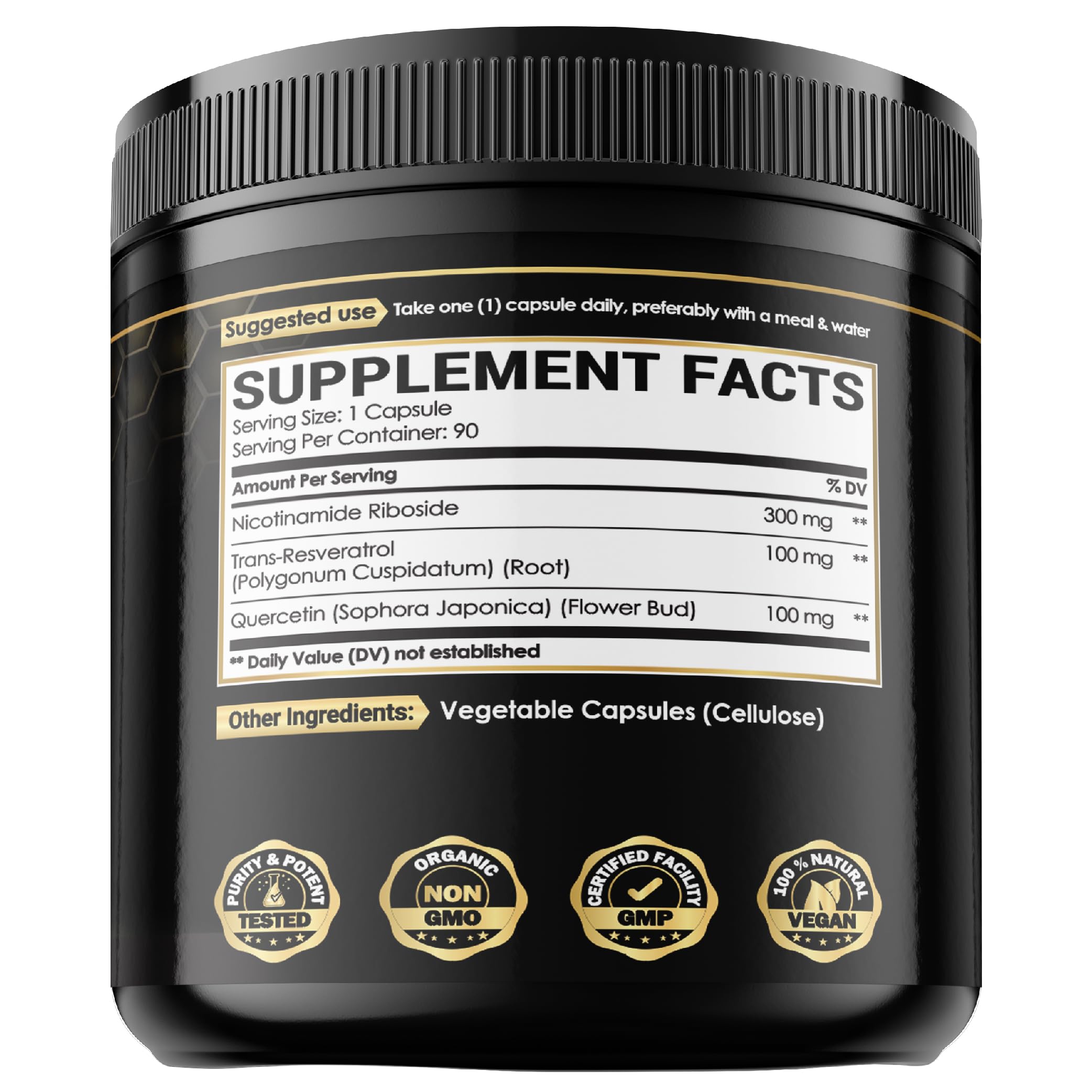 NUQIIT NAD Plus Supplement nutritional information