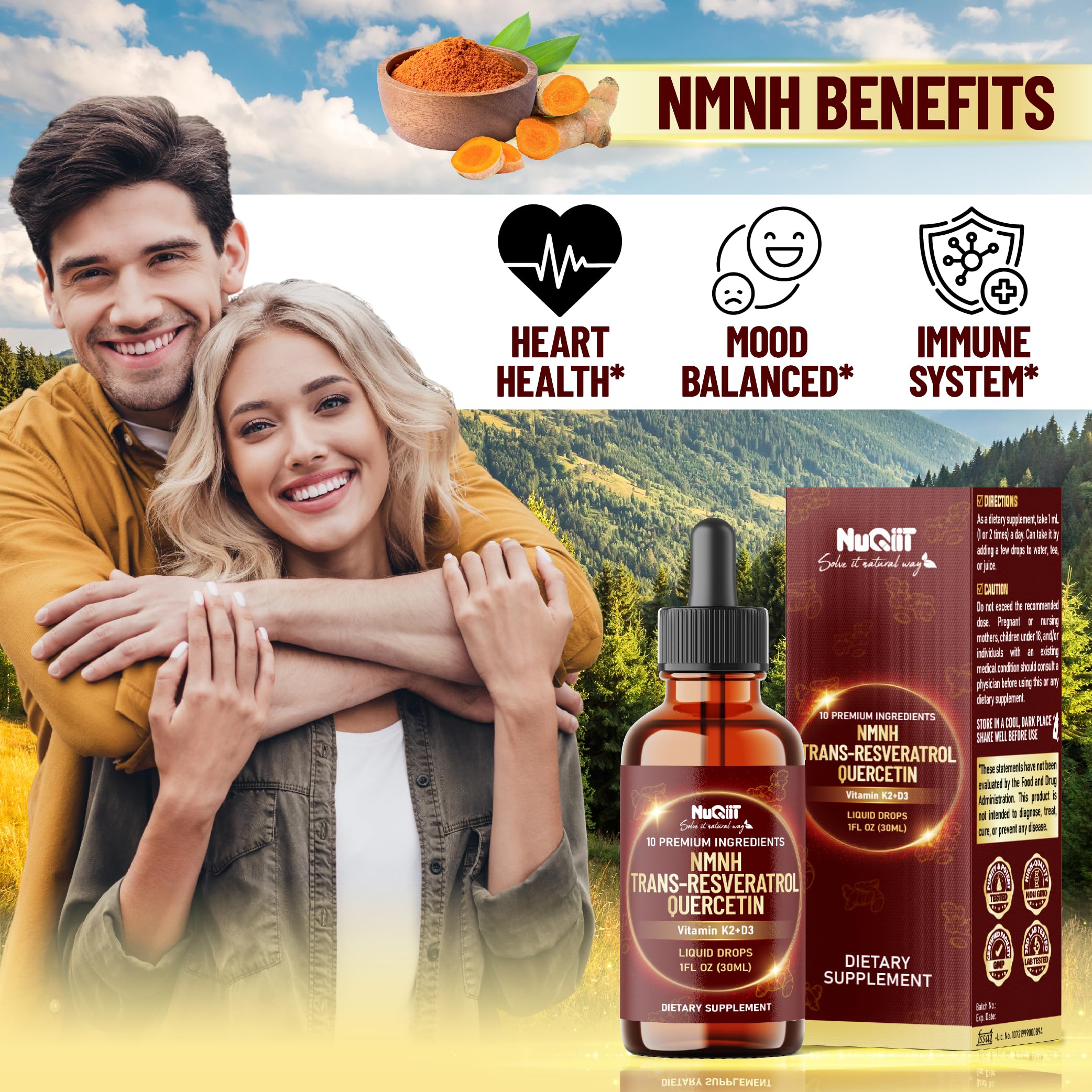NUQIIT NMNH 10in1 Liquid Drops ingredients list