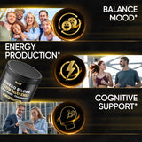 NUQIIT Organic Ashwagandha Supplement capsules on a table