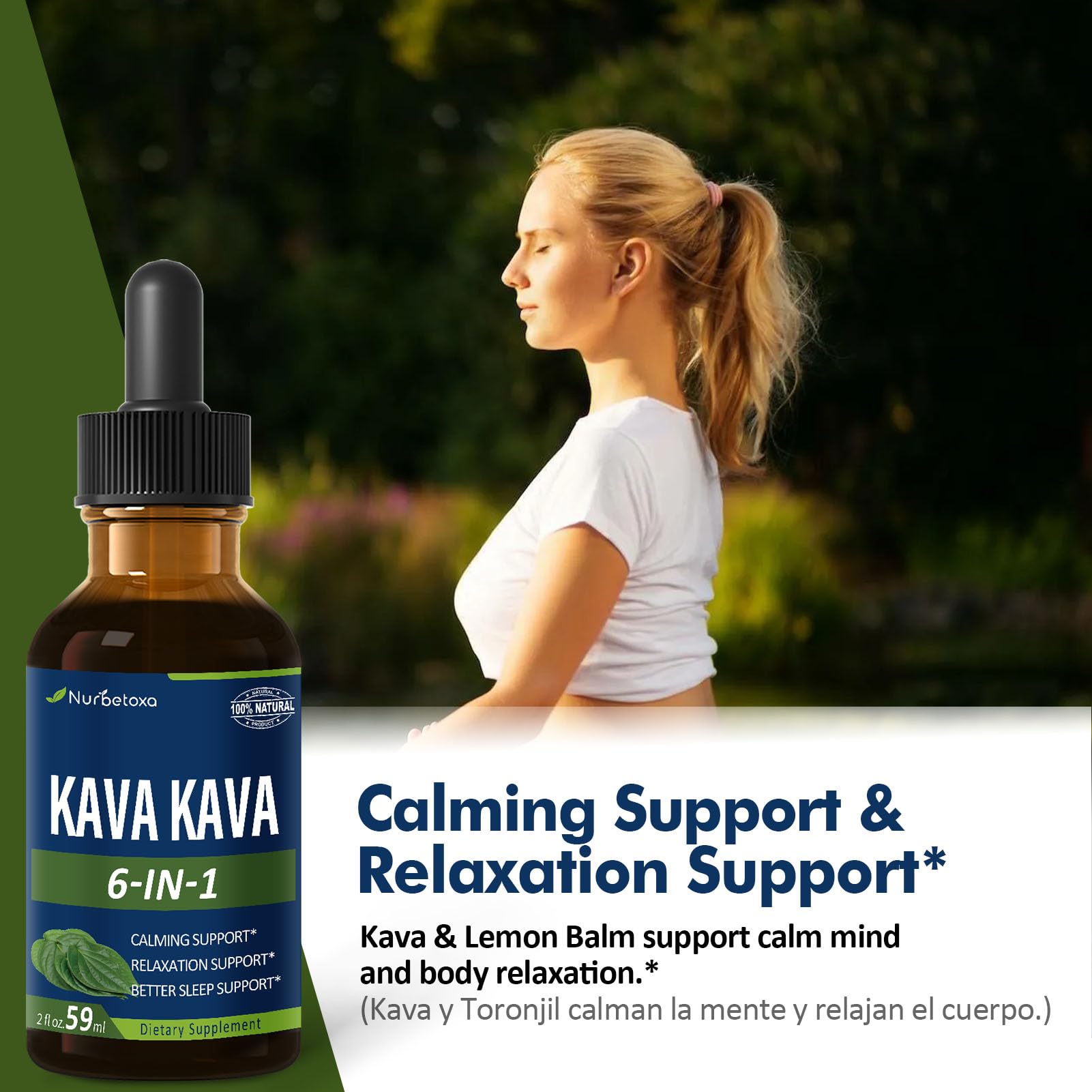 Nurbetoxa Kava Kava Herbal Sleep Supplement packaging