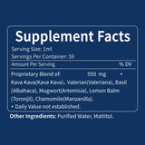 Nurbetoxa Kava Kava Herbal Sleep Supplement with herbs