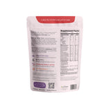 Nurished Mighty Chocolate Milk Drink Mix back view packaging